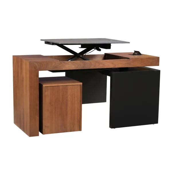 Amish Smart Desk with Adjustable Height Lift Top Amish Smart Desk with Adjustable Height Lift Top